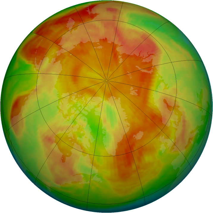 Arctic ozone map for 09 May 1980